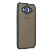 Newface Samsung Galaxy J7 Kılıf Montreal Silikon Kapak - Yeşil
