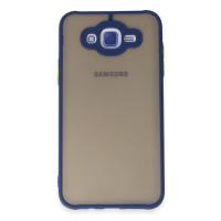 Newface Samsung Galaxy J7 Kılıf Montreal Silikon Kapak - Lacivert