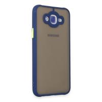 Newface Samsung Galaxy J7 Kılıf Montreal Silikon Kapak - Lacivert