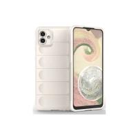 Newface Samsung Galaxy A04E Kılıf Optimum Silikon - Krem