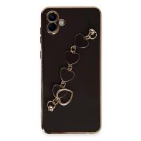 Newface Samsung Galaxy A04 Kılıf Esila Silikon - Siyah