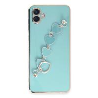 Newface Samsung Galaxy A04E Kılıf Esila Silikon - Su Yeşili