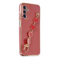 Newface Samsung Galaxy A14 4G Kılıf Esila Silikon - Kırmızı