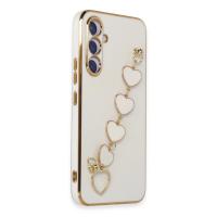 Newface Samsung Galaxy A54 5G Kılıf Esila Silikon - Beyaz