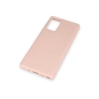 Newface Samsung Galaxy Note 20 Kılıf Nano içi Kadife Silikon - Pudra