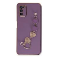 Newface Samsung Galaxy A03S Kılıf Esila Silikon - Mor