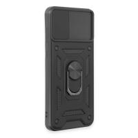 Newface Samsung Galaxy A04E Kılıf Pars Lens Yüzüklü Silikon - Siyah