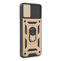 Newface Samsung Galaxy A04E Kılıf Pars Lens Yüzüklü Silikon - Gold