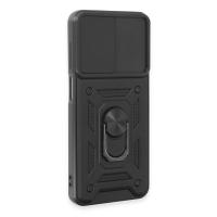 Newface Samsung Galaxy A14 4G Kılıf Pars Lens Yüzüklü Silikon - Siyah