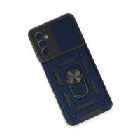 Newface Samsung Galaxy A14 4G Kılıf Pars Lens Yüzüklü Silikon - Lacivert