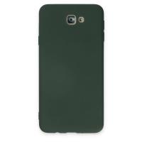 Newface Samsung Galaxy J7 Prime Kılıf Nano içi Kadife Silikon - Koyu Yeşil