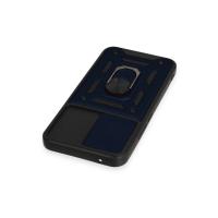 Newface Samsung Galaxy A54 5G Kılıf Pars Lens Yüzüklü Silikon - Lacivert