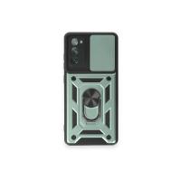 Newface Samsung Galaxy S20 FE Kılıf Pars Lens Yüzüklü Silikon - Yeşil