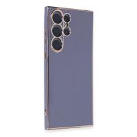 Newface Samsung Galaxy S23 Ultra Kılıf Volet Silikon - Mavi