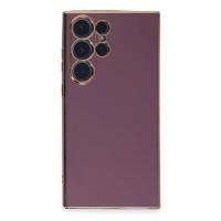 Newface Samsung Galaxy S23 Ultra Kılıf Volet Silikon - Mor