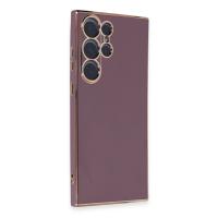 Newface Samsung Galaxy S23 Ultra Kılıf Volet Silikon - Mor