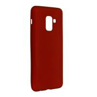 Newface Samsung Galaxy A8 2018 Kılıf First Silikon - Bordo