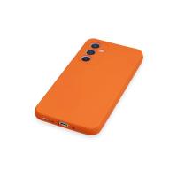 Newface Samsung Galaxy A34 5G Kılıf Nano içi Kadife Silikon - Turuncu