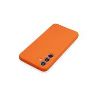 Newface Samsung Galaxy A54 5G Kılıf Nano içi Kadife Silikon - Turuncu