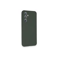Newface Samsung Galaxy A54 5G Kılıf Nano içi Kadife Silikon - Koyu Yeşil