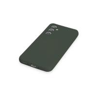 Newface Samsung Galaxy A54 5G Kılıf Nano içi Kadife Silikon - Koyu Yeşil