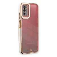 Newface Samsung Galaxy A03S Kılıf Liva Lens Silikon - Beyaz