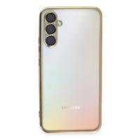 Newface Samsung Galaxy A54 5G Kılıf Razer Lensli Silikon - Gold