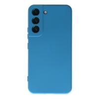 Newface Samsung Galaxy S22 Plus Kılıf Nano içi Kadife Silikon - Mavi