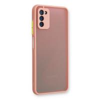 Newface Samsung Galaxy A03S Kılıf Montreal Silikon Kapak - Pembe