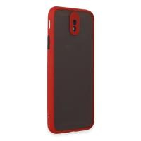 Newface Samsung Galaxy J7 Pro / J730 Kılıf Montreal Silikon Kapak - Kırmızı