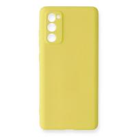 Newface Samsung Galaxy S20 FE Kılıf Nano içi Kadife Silikon - Sarı