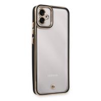 Newface Samsung Galaxy A04E Kılıf Liva Lens Silikon - Siyah