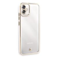 Newface Samsung Galaxy A04E Kılıf Liva Lens Silikon - Beyaz