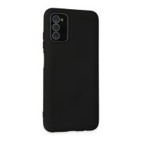 Newface Samsung Galaxy A03S Kılıf Lansman Glass Kapak - Siyah