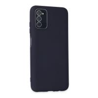 Newface Samsung Galaxy A03S Kılıf Lansman Glass Kapak - Lacivert