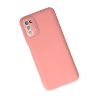 Newface Samsung Galaxy A03S Kılıf Lansman Glass Kapak - Pembe