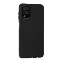 Newface Samsung Galaxy A22 Kılıf Lansman Glass Kapak - Siyah