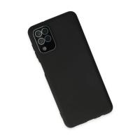 Newface Samsung Galaxy A22 Kılıf Lansman Glass Kapak - Siyah