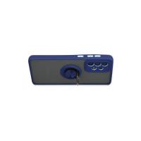 Newface Samsung Galaxy A33 5G Kılıf Montreal Yüzüklü Silikon Kapak - Lacivert