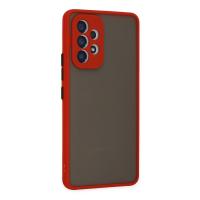 Newface Samsung Galaxy A53 5G Kılıf Montreal Silikon Kapak - Kırmızı