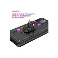 Newface Samsung Galaxy A33 5G Kılıf Sofya Yüzüklü Silikon Kapak - Siyah