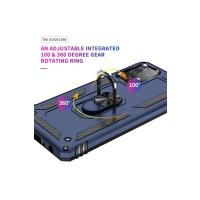 Newface Samsung Galaxy A33 5G Kılıf Sofya Yüzüklü Silikon Kapak - Lacivert