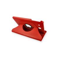 Newface Samsung Galaxy T560 Tab E 9.7 Kılıf 360 Tablet Deri Kılıf - Kırmızı