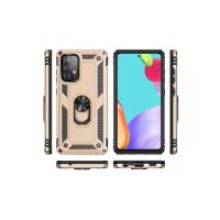 Newface Samsung Galaxy A33 5G Kılıf Sofya Yüzüklü Silikon Kapak - Gold