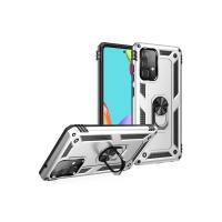 Newface Samsung Galaxy A53 5G Kılıf Sofya Yüzüklü Silikon Kapak - Gümüş