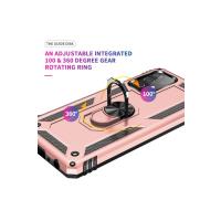 Newface Samsung Galaxy A53 5G Kılıf Sofya Yüzüklü Silikon Kapak - Rose