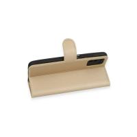 Newface Samsung Galaxy A03S Kılıf Trend S Plus Kapaklı Kılıf - Gold