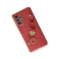 Newface Samsung Galaxy A33 5G Kılıf Esila Silikon - Kırmızı