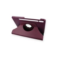 Newface Samsung Galaxy T860 Tab S6 10.5 Kılıf 360 Tablet Deri Kılıf - Mürdüm