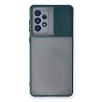 Newface Samsung Galaxy A53 5G Kılıf Palm Buzlu Kamera Sürgülü Silikon - Yeşil